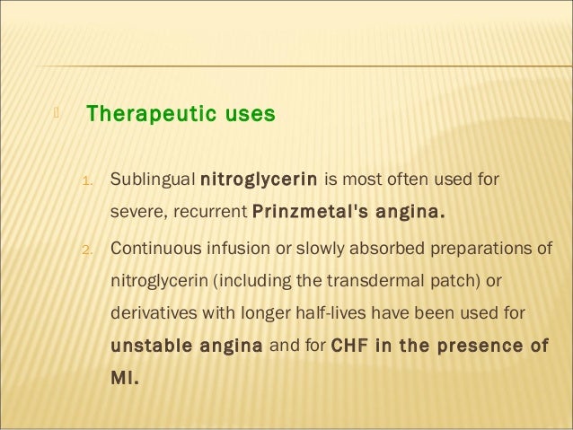 Antianginal Drugs Vk