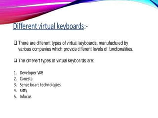 Virtual keyboard | PPTX