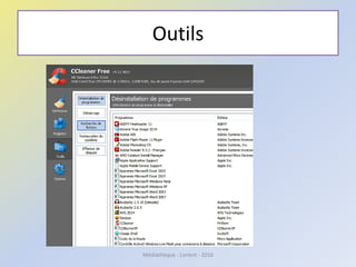 Outils
Médiathèque - Lorient - 2016
 