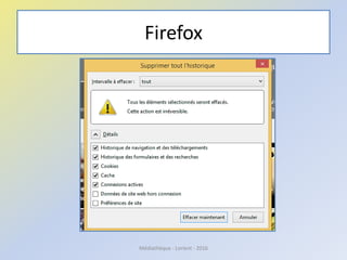 Firefox
Médiathèque - Lorient - 2016
 