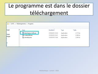 Le programme est dans le dossier
téléchargement
Médiathèque - Lorient - 2016
 