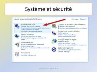 Système et sécurité
Médiathèque - Lorient - 2016
 