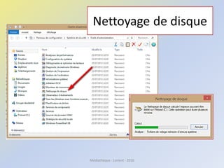 Nettoyage de disque
Médiathèque - Lorient - 2016
 