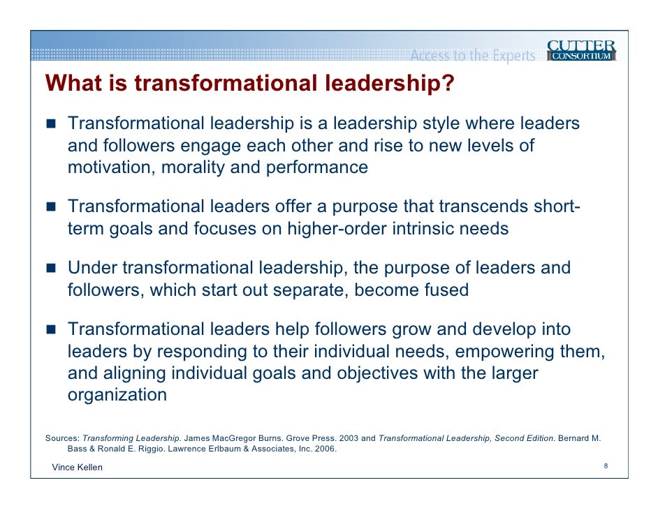 Transformational leadership