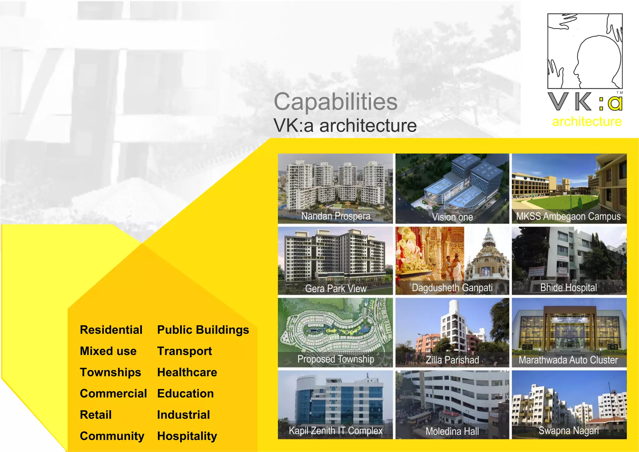 architecture
Capabilities
VK:a architecture
Residential
Mixed use
Townships
Commercial
Retail
Community
Public Buildings
Transport
Healthcare
Education
Industrial
Hospitality
 