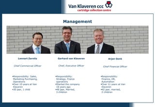 Van Klaveren ccc presentatie | PPT