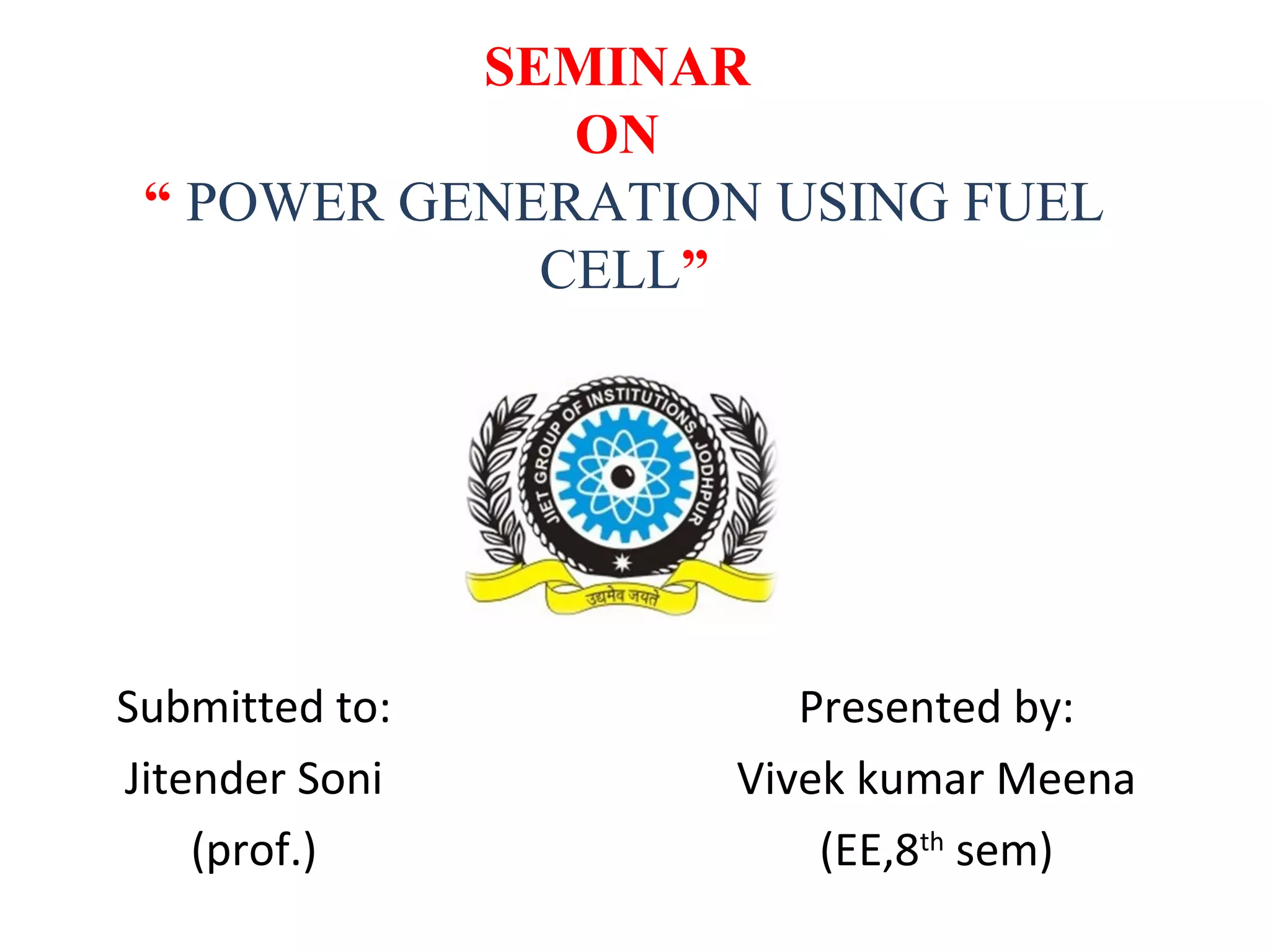 power generation using cell PPT