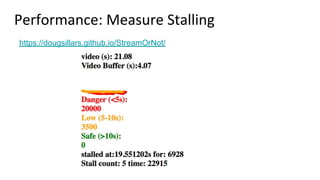 Performance: Measure Stalling
https://dougsillars.github.io/StreamOrNot/
 