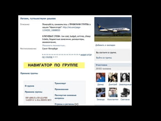 Сообщества по решаемым задачам
 