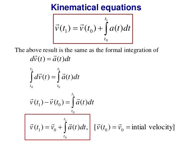 Vectors And Kinematics
