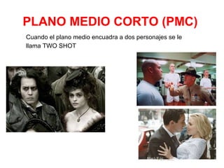 PLANO MEDIO CORTO (PMC)
Cuando el plano medio encuadra a dos personajes se le
llama TWO SHOT
 