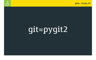 gitfs - Pytim #7
git=pygit2
 