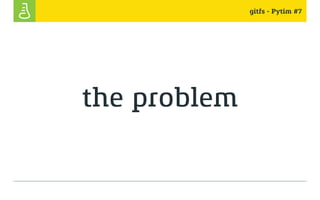 gitfs - Pytim #7
the problem
 