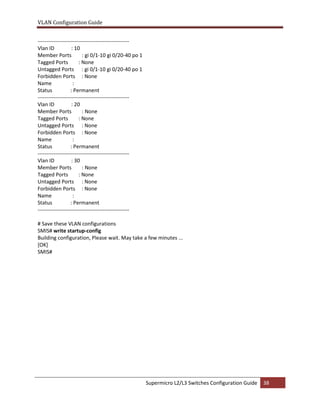 Vlan configuration guide | PDF