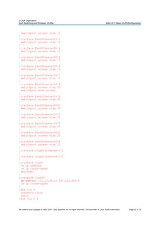 Vlan lab | PDF