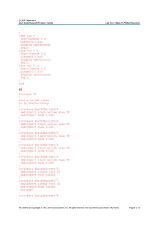 Vlan lab | PDF