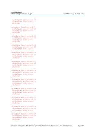 Vlan lab | PDF