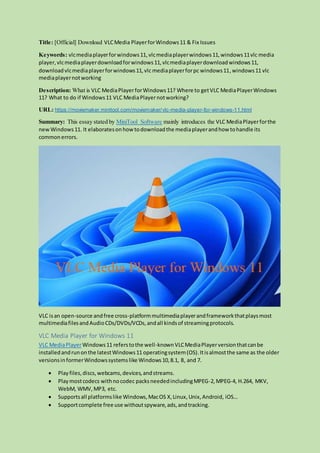 Vlc-Media-Player-For-Windows-11.Docx