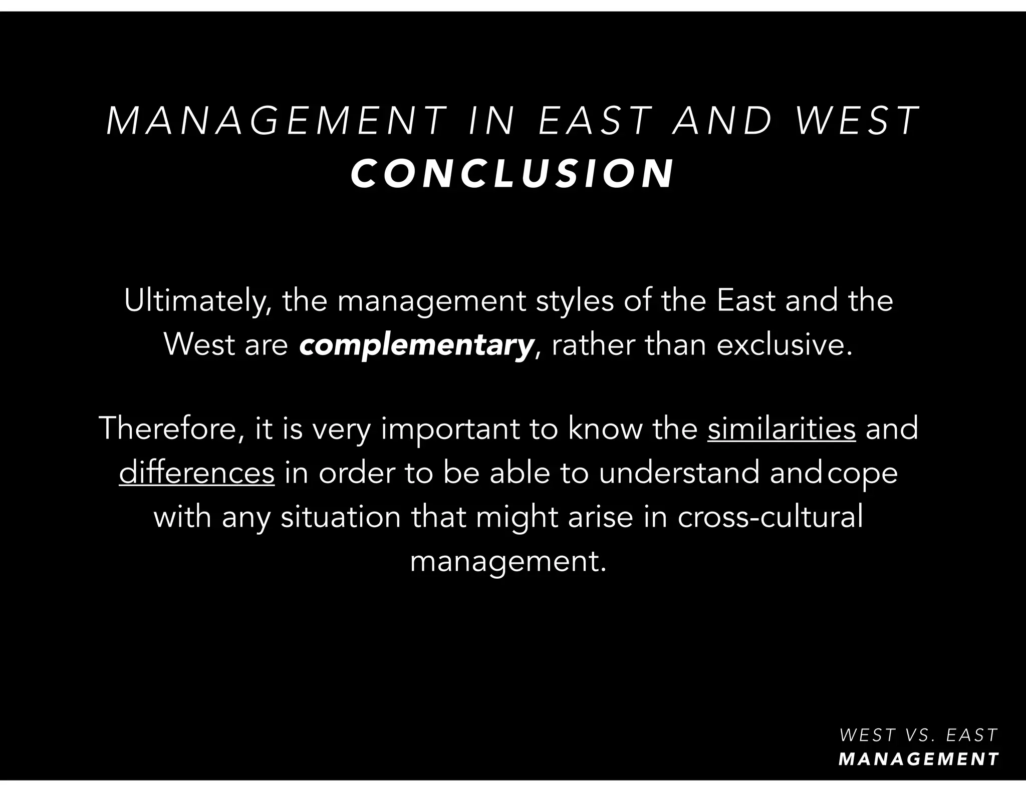 Eastern vs. Western Management | PDF