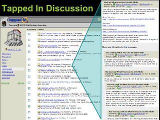 Tapped In Discussion 