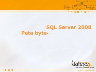 SQL Server 2008 כפלטפורמה לניהול נתונים בעולם ה-Peta byte 