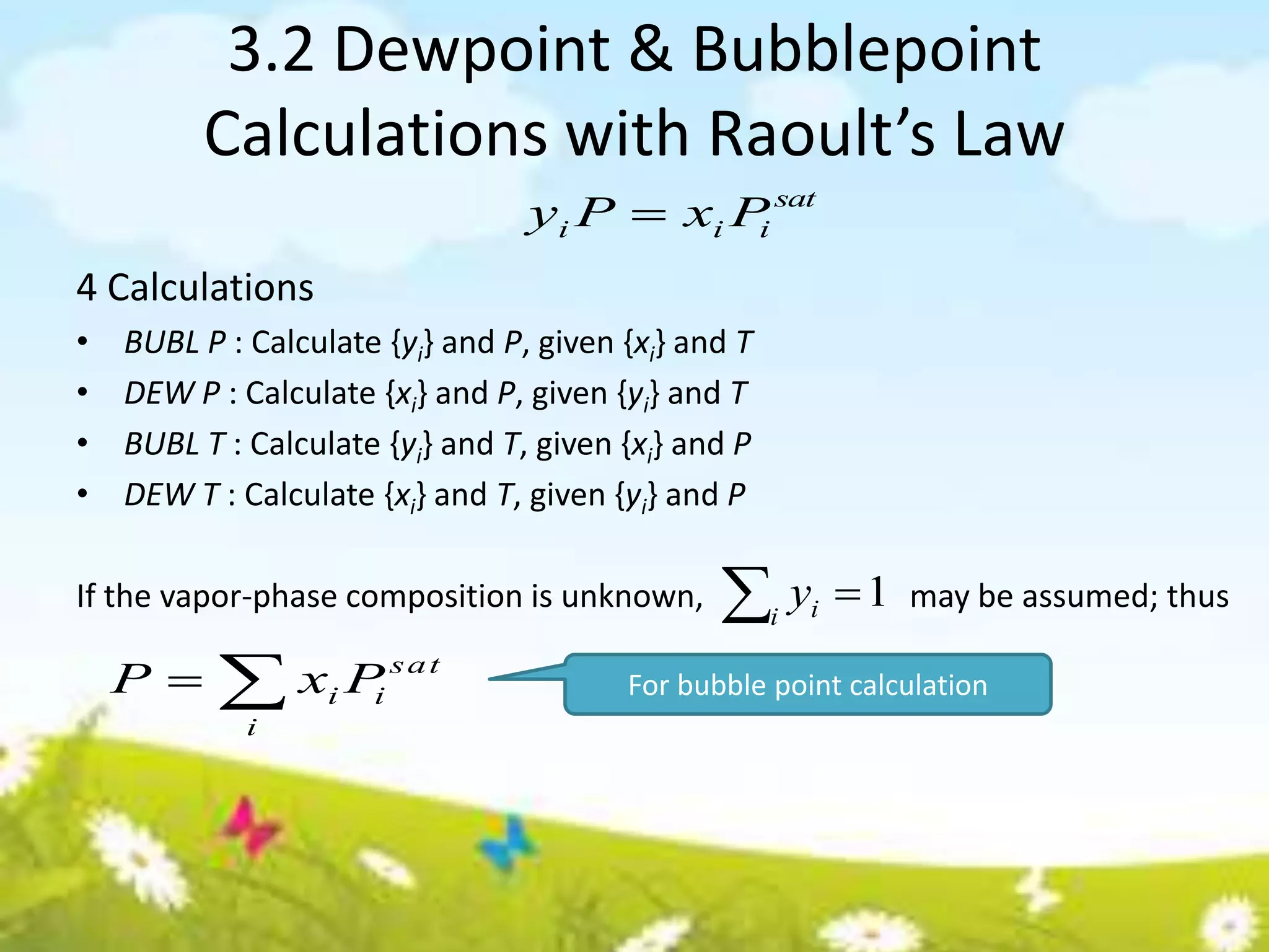 VLE VAPOR LIQUID EQUILIBRIUM - Introduction | PDF