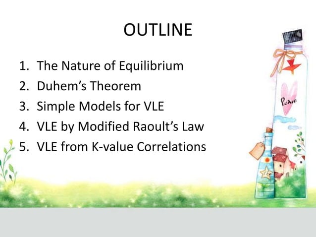 VLE VAPOR LIQUID EQUILIBRIUM - Introduction | PDF | Chemistry | Science
