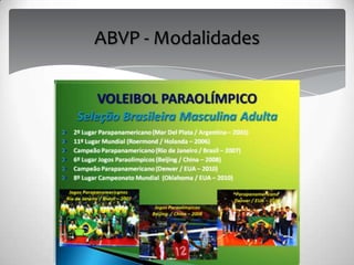 ABVP - Modalidades
 