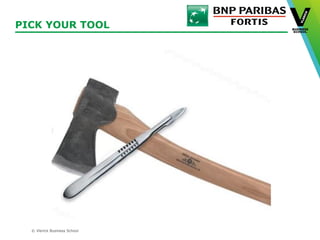 © Vlerick Business School
PICK YOUR TOOL
 