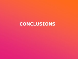 CONCLUSIONS
 