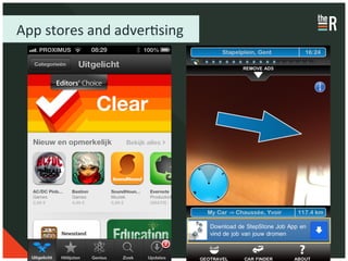 App	
  stores	
  and	
  adverCsing	
  
 