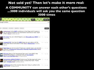 A COMMUNITY can answer each other’s questions
...3000 individuals will ask you the same question
3000 times
Not sold yet? Then let’s make it more real:
 