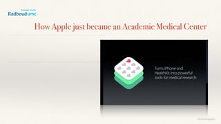 How Apple just became an Academic Medical Center
©lucienengelen
 
