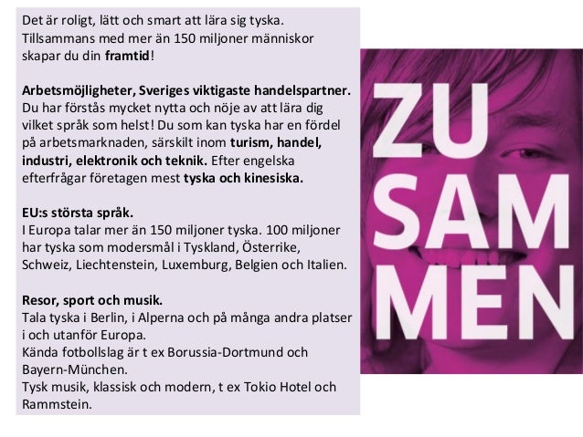 Valkomna Ak 6 Varfor Valja Tyska