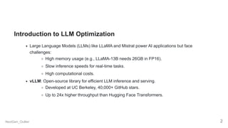 Optimizing Large Language Models with vLLM and Related Tools.pdf