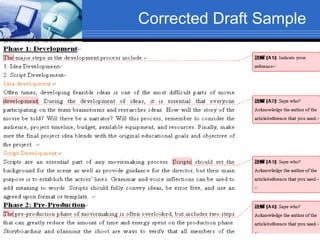 Corrected Draft Sample 