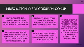 VLOOKUP HLOOKUP INDEX MATCH | PPTX
