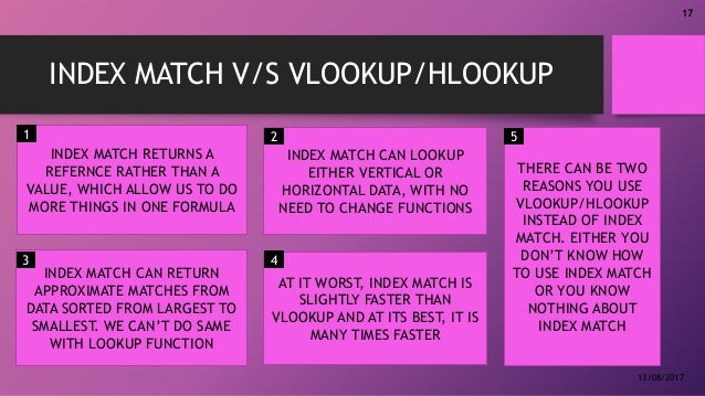 vlookup hlookup index match