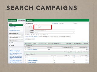 SEARCH CAMPAIGNS
 