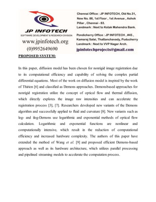 Vlsi assisted nonrigid registration using modified demons algorithm | PDF