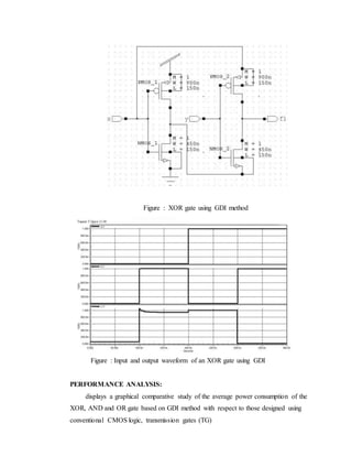 Xor Using Gdi VLSI GDI Technology | DOC