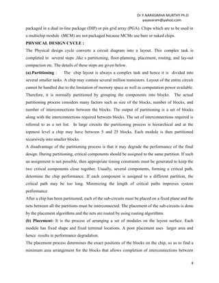 Vlsi physical design-notes | DOCX