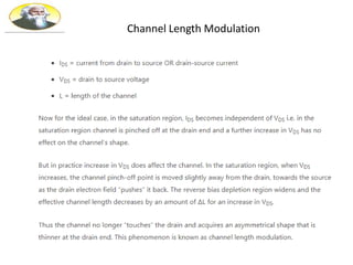 Channel Length Modulation
 