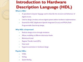 Comprehensive Introduction to Verilog HDL for Digital System Design and ...