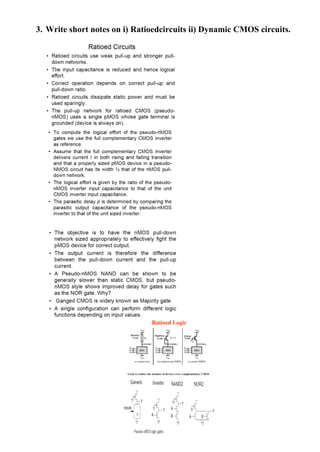 vlsi 2 unit.pdfvlsi unit 2 important notes for ece department | PDF