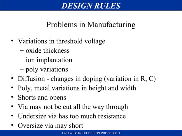 VLSI circuit design process | PPT