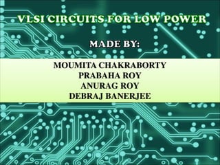 MOUMITA CHAKRABORTY
PRABAHA ROY
ANURAG ROY
DEBRAJ BANERJEE
 