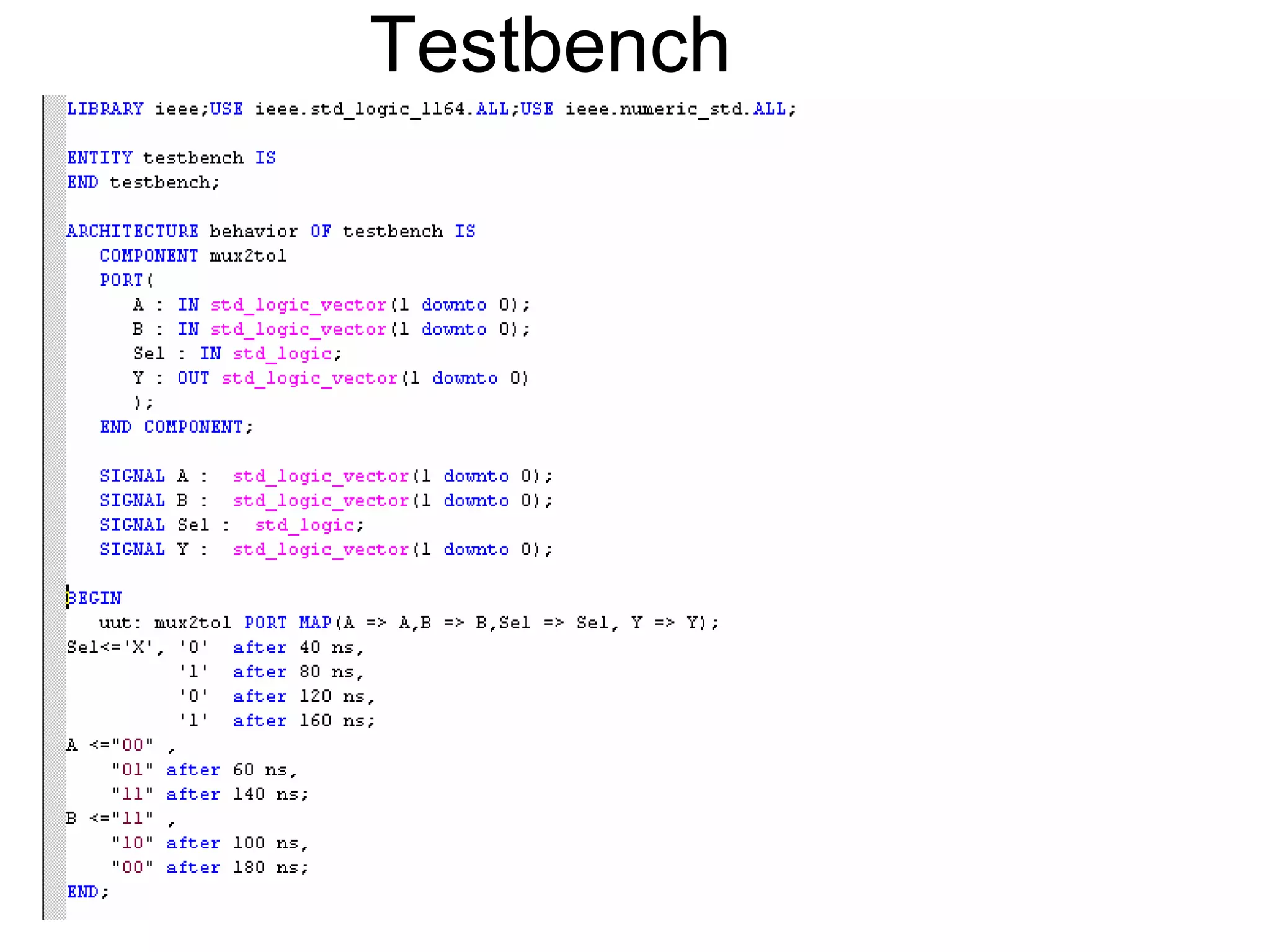 Testbench
 