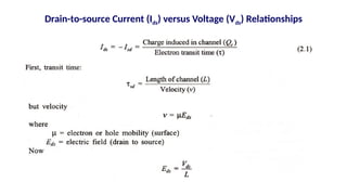 Drain-to-source Current (Ids) versus Voltage (Vds) Relationships
 
