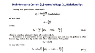 Drain-to-source Current (Ids) versus Voltage (Vds) Relationships
 